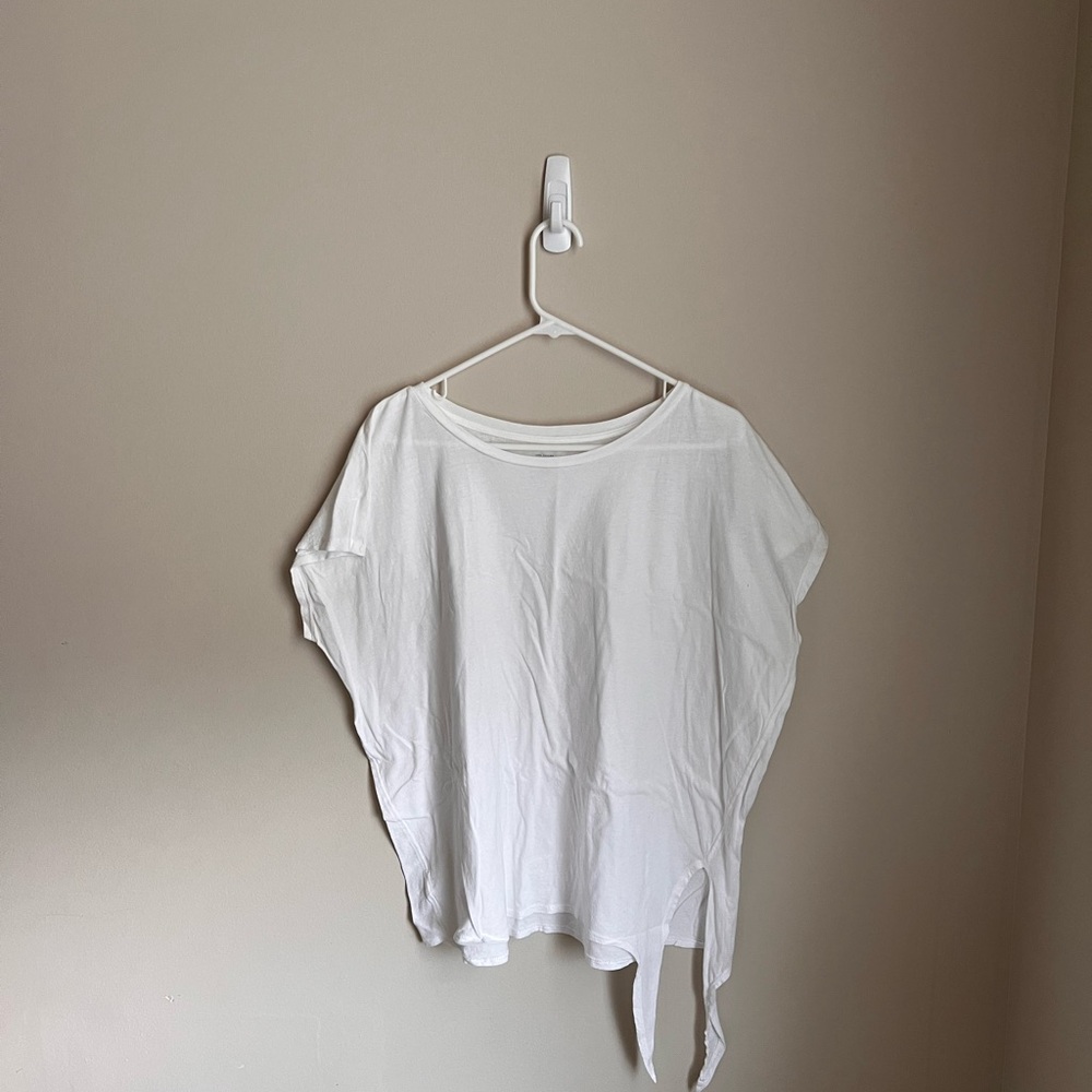 LOFT White Women's Blouse with Tie Detail